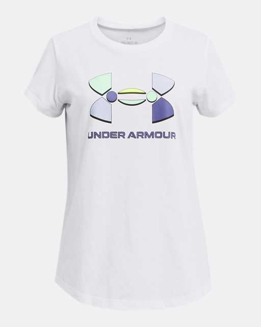 Girls' UA Colorblock Big Logo Short Sleeve